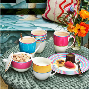 Kit Kemp Calypso Stripe Salad Plate